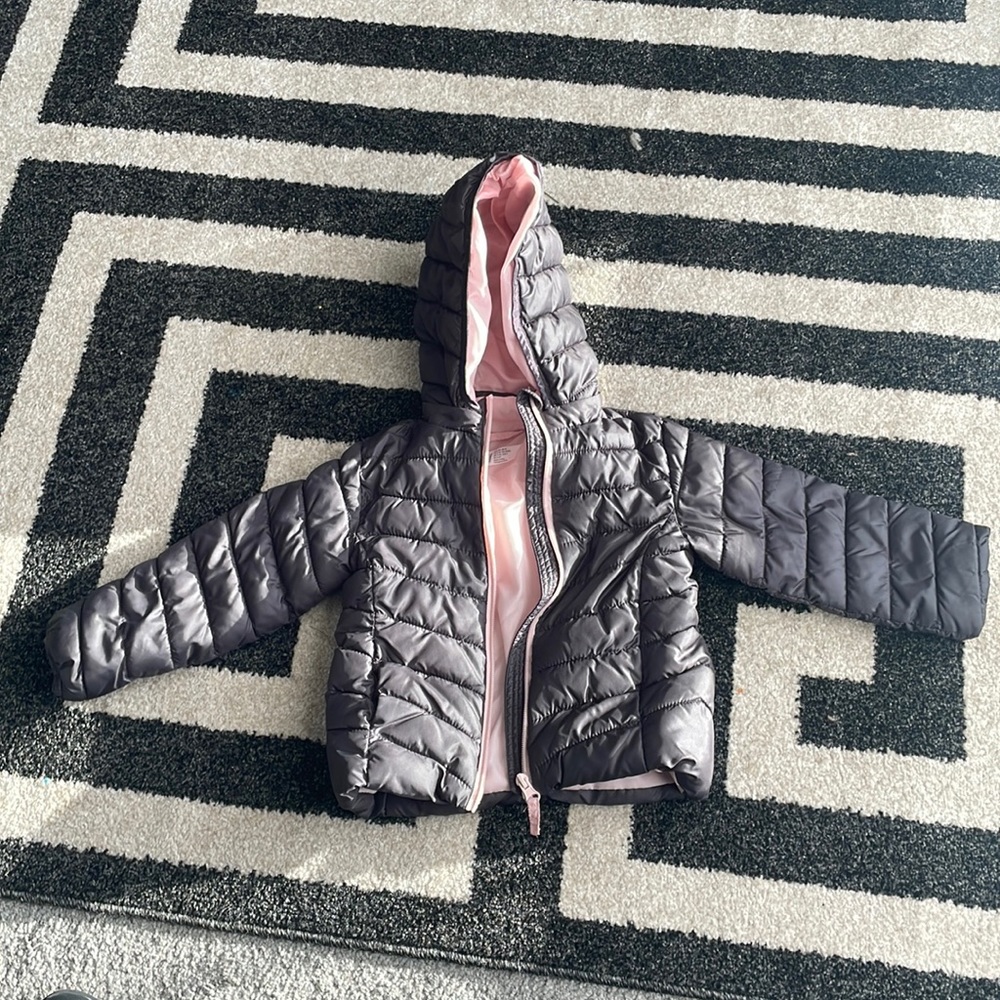 H&M Girl’s Quilted Puffer Raincoat Size 4T